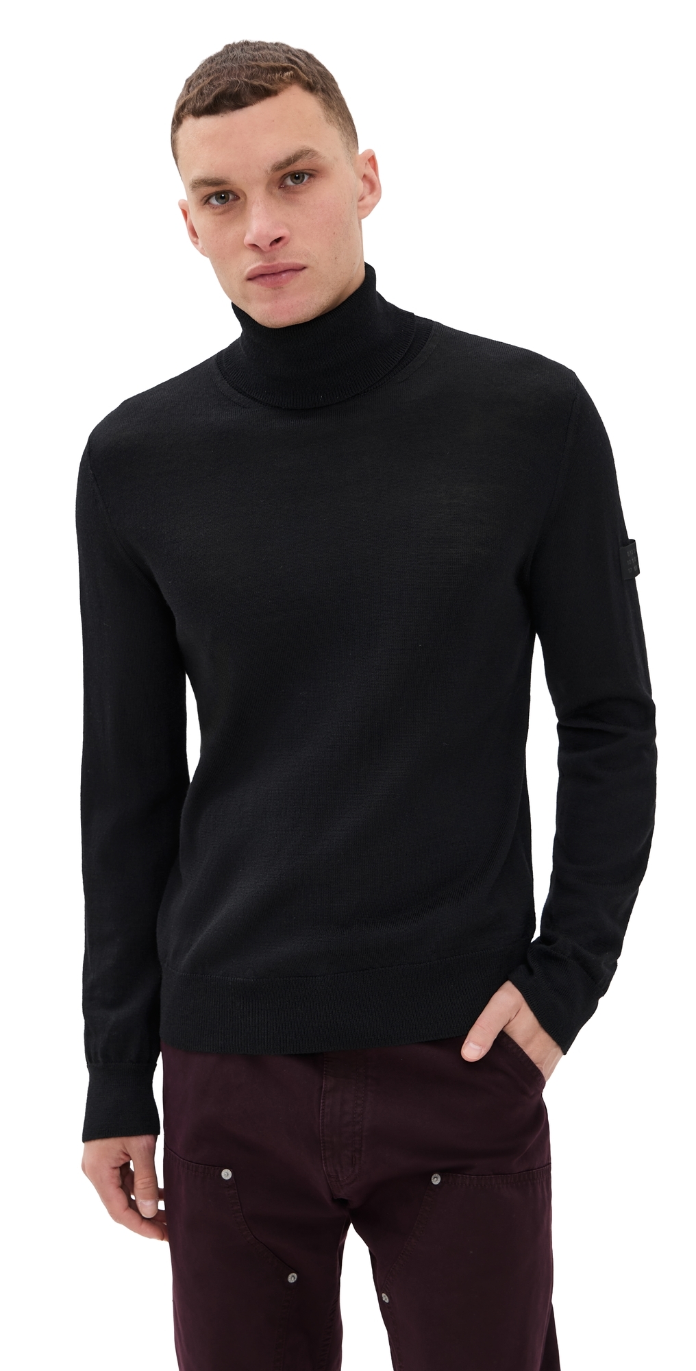 Mm6 Maison Margiela Knit Turtleneck Sweater Black In Black