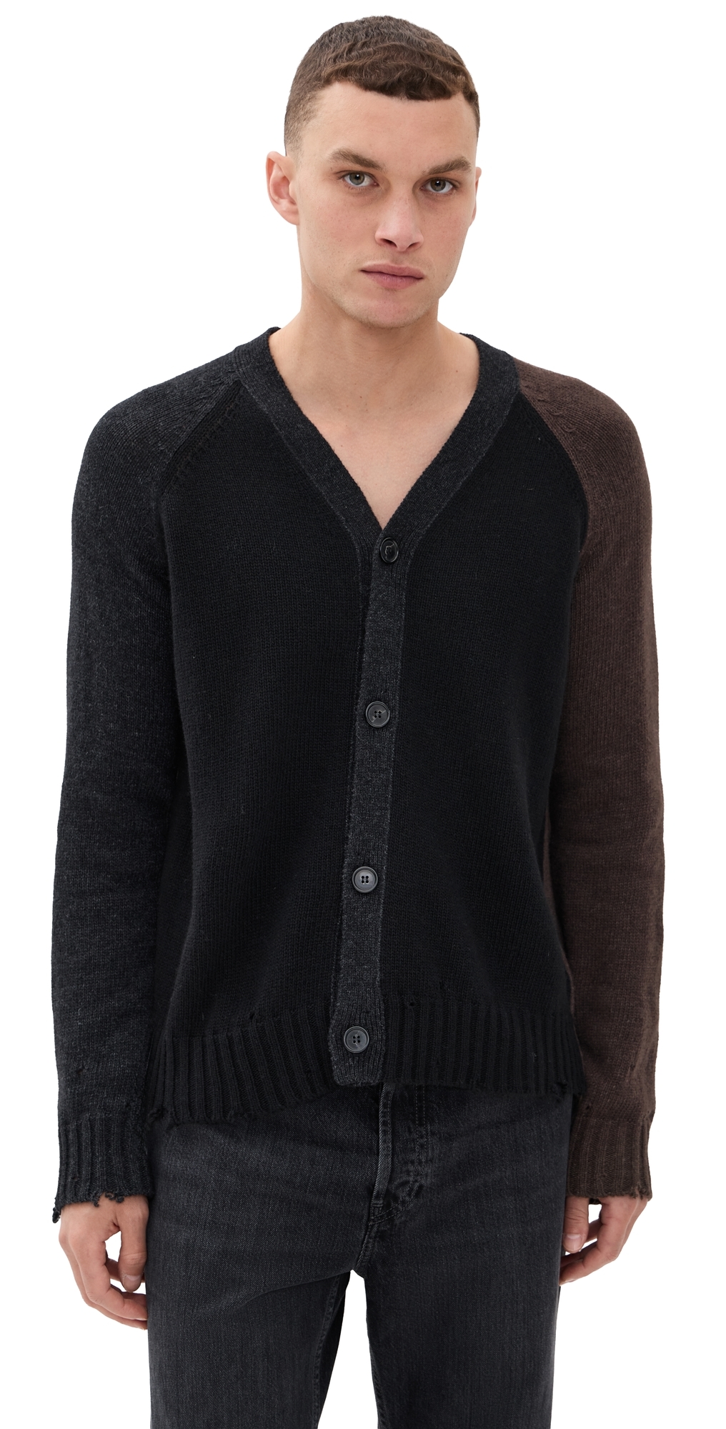 Mm6 Maison Margiela Colorblock Cardigan Color Block In Multi