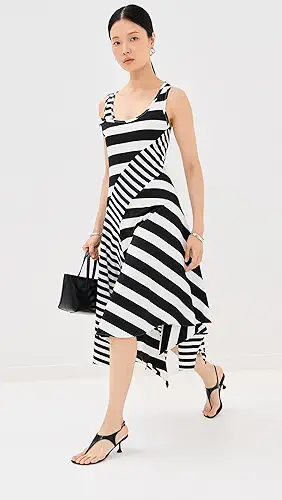 Monse Striped Panel Tank Dress