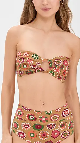 Montce Tori Ties Bandeau Bikini Top