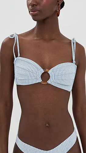 Montce Tori Ties Bandeau Bikini Top
