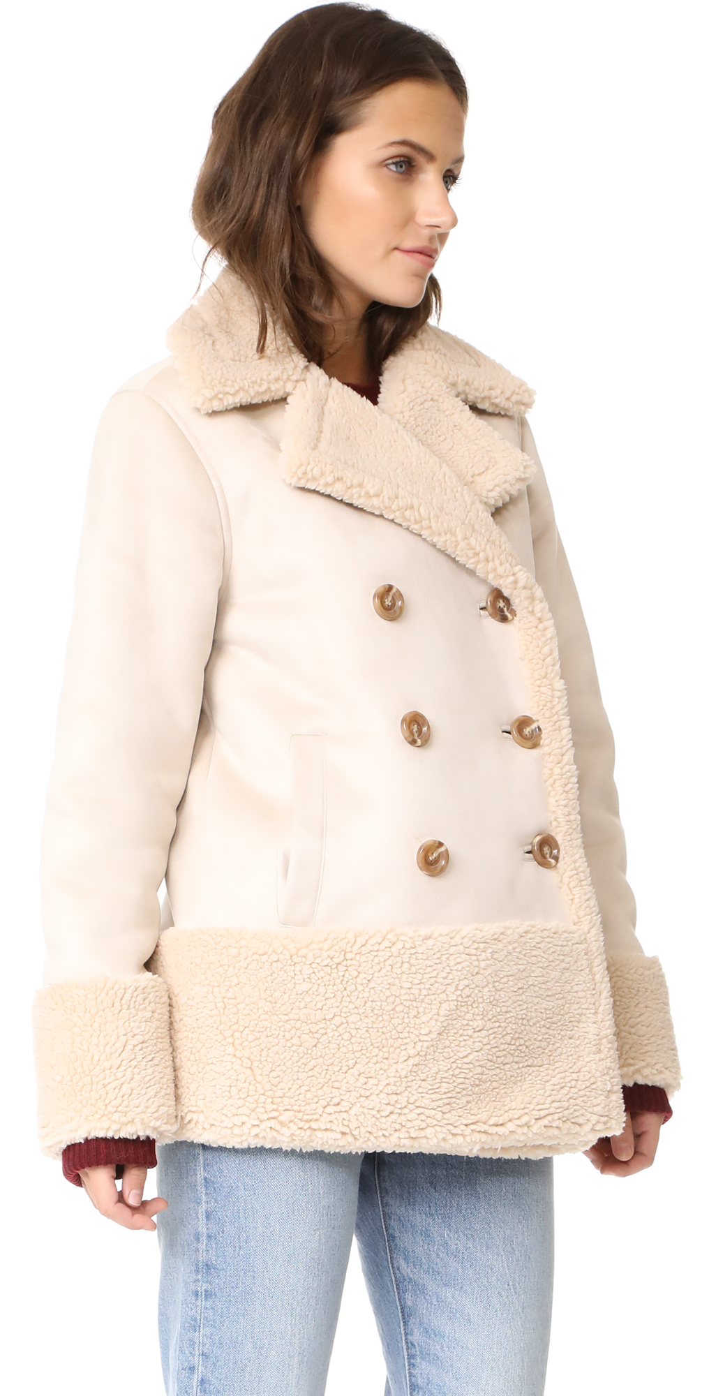 mother denim shearling jacket