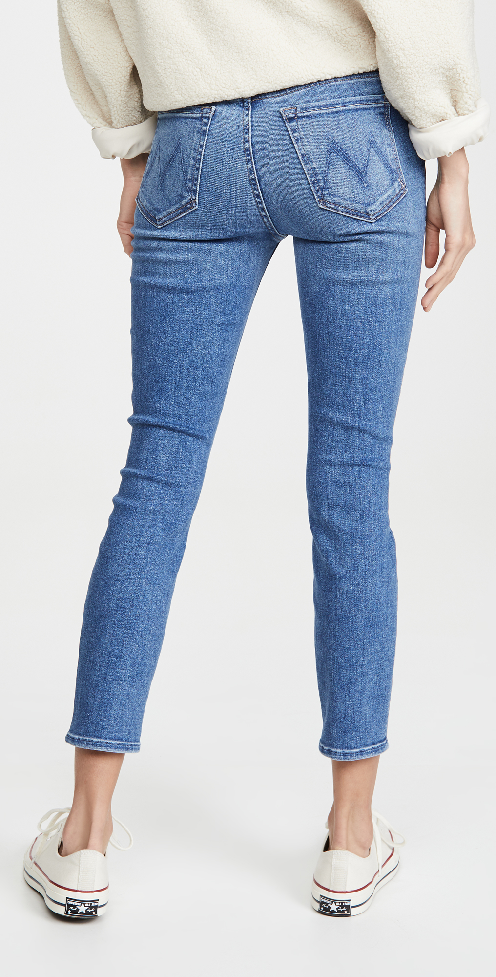 Mother jeans the looker crop clearance