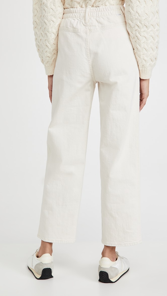 Mother half spring pleated greaser jeans Clearance