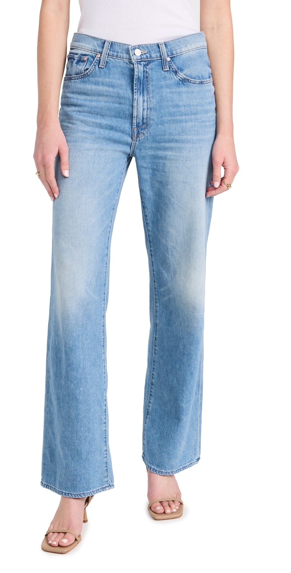 Mother The Ditcher Crop Straight Leg Jeans In Tomorrow Never Knows