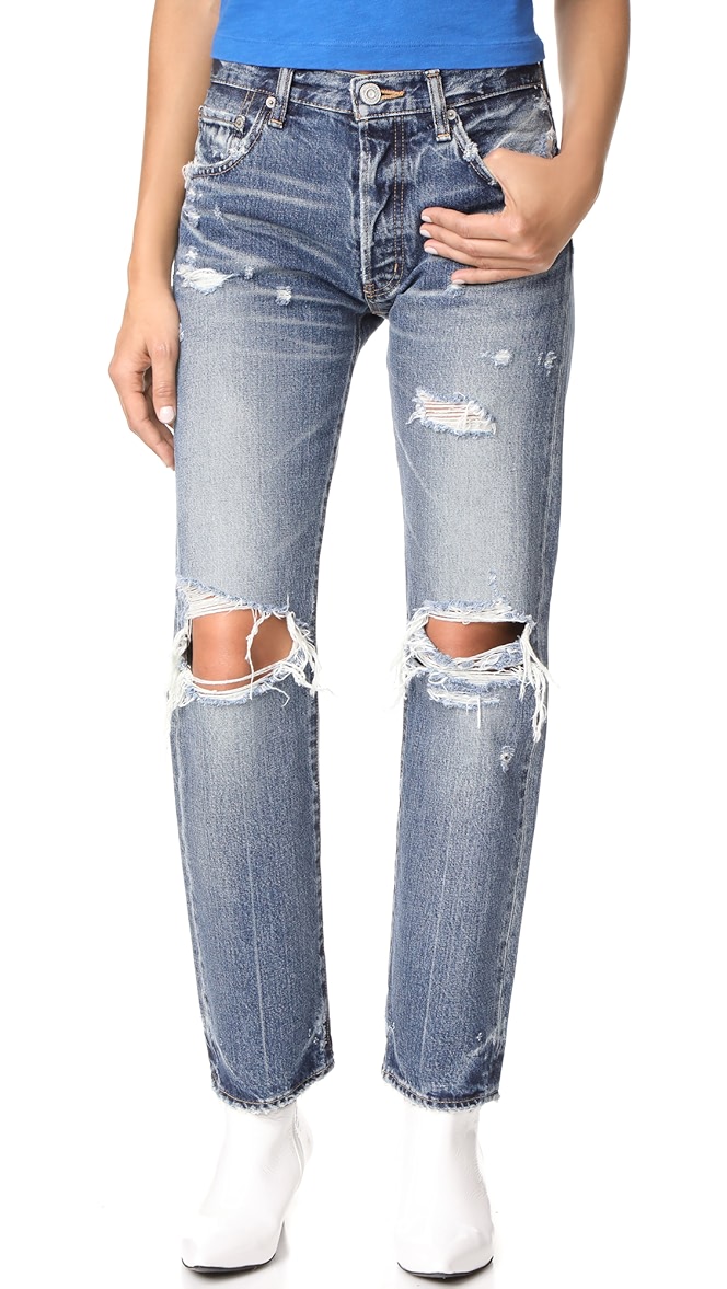 Moussy straight leg jeans Clearance