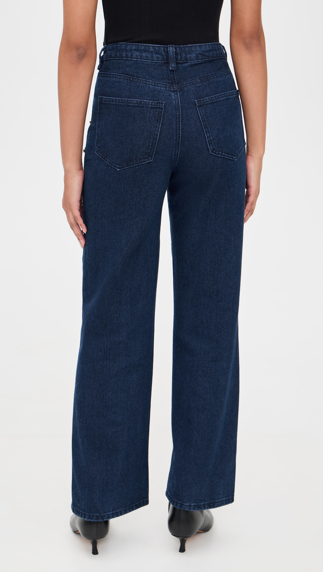 Moon River Stud Detail Denim Pants thumbnail