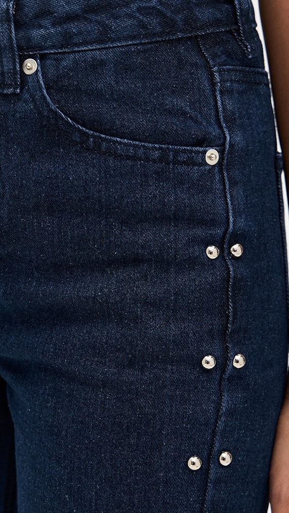 Moon River Stud Detail Denim Pants | Shopbop Moon River Stud Detail Denim Pants | Shopbop