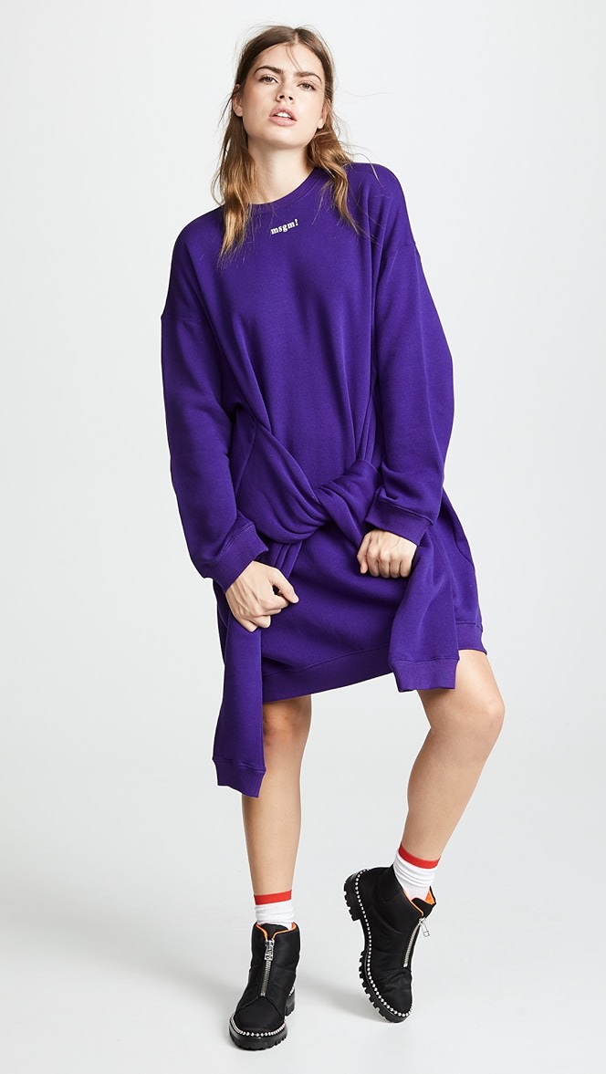 msgm sweatshirt dress
