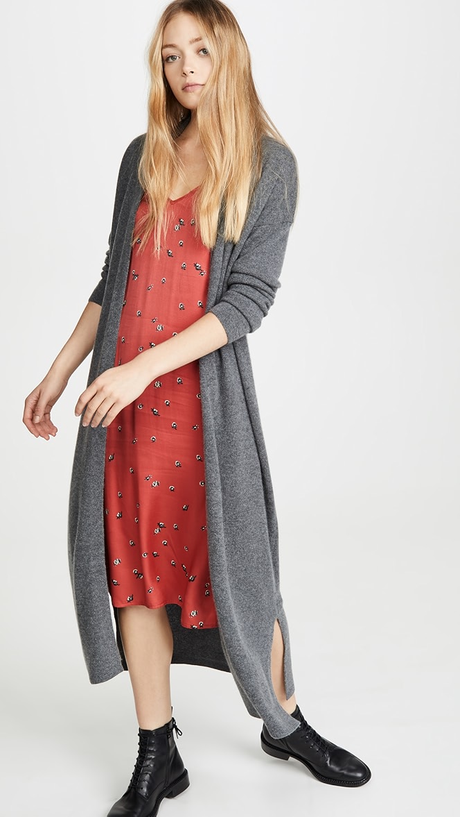 Long robe cardigan clearance
