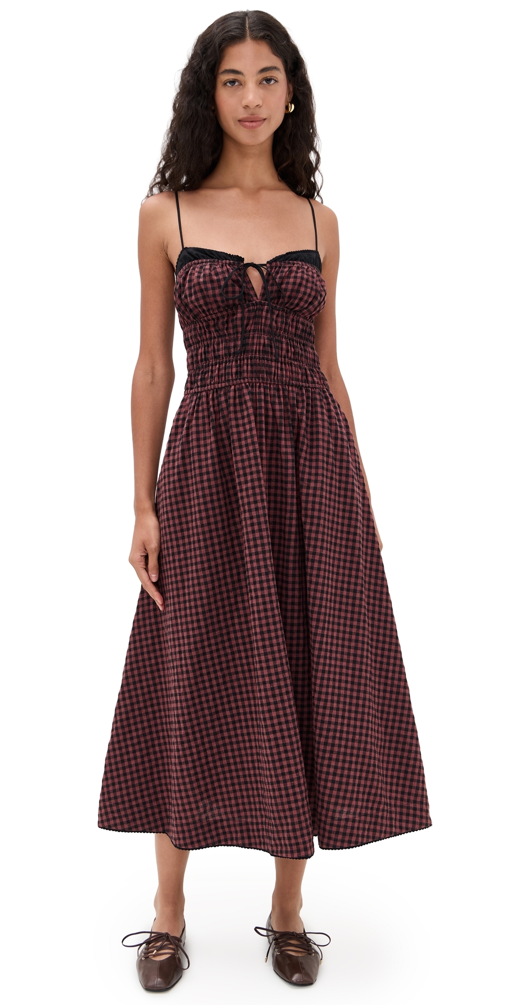 Nia Thomas Dress Rust In Brown