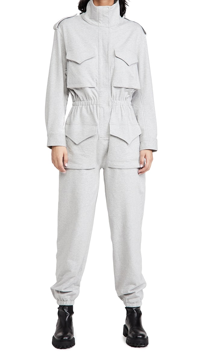 Norma kamali turtleneck cargo jumpsuit clearance