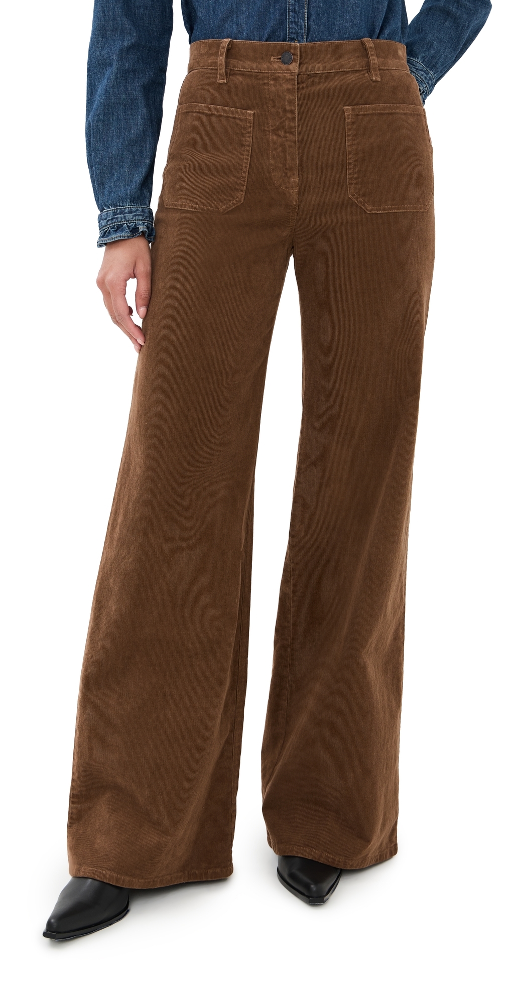 Nili Lotan Florence Corduroy Pants Cafe In Brown