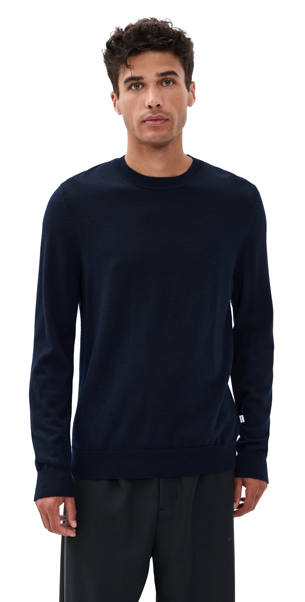 Nn07 Ted Soft Wool Sweater Navy Blue In Blue