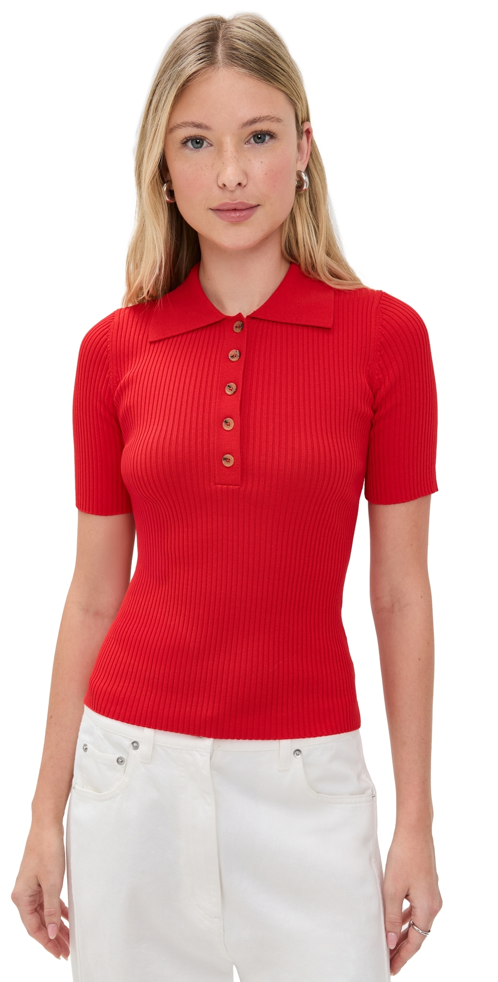 Nothing Please Stacey Shirt Tomato Red In Red