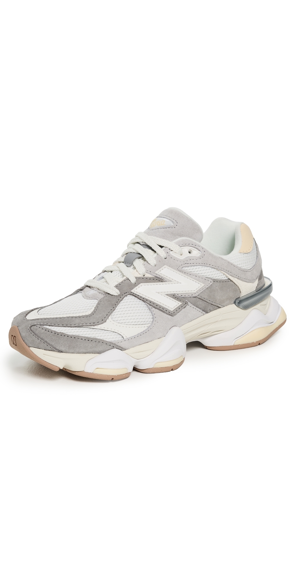 New Balance Round Toe Panelled Sneakers With Rubber Sole In Multi