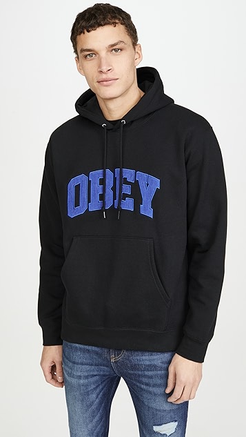 Obey logo hoodie clearance