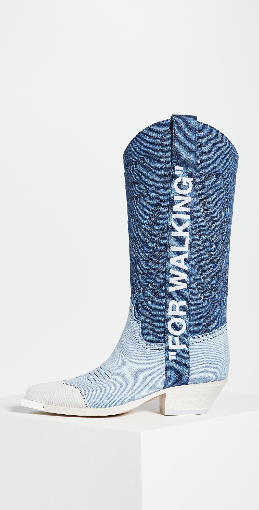 white jeans with cowboy boots