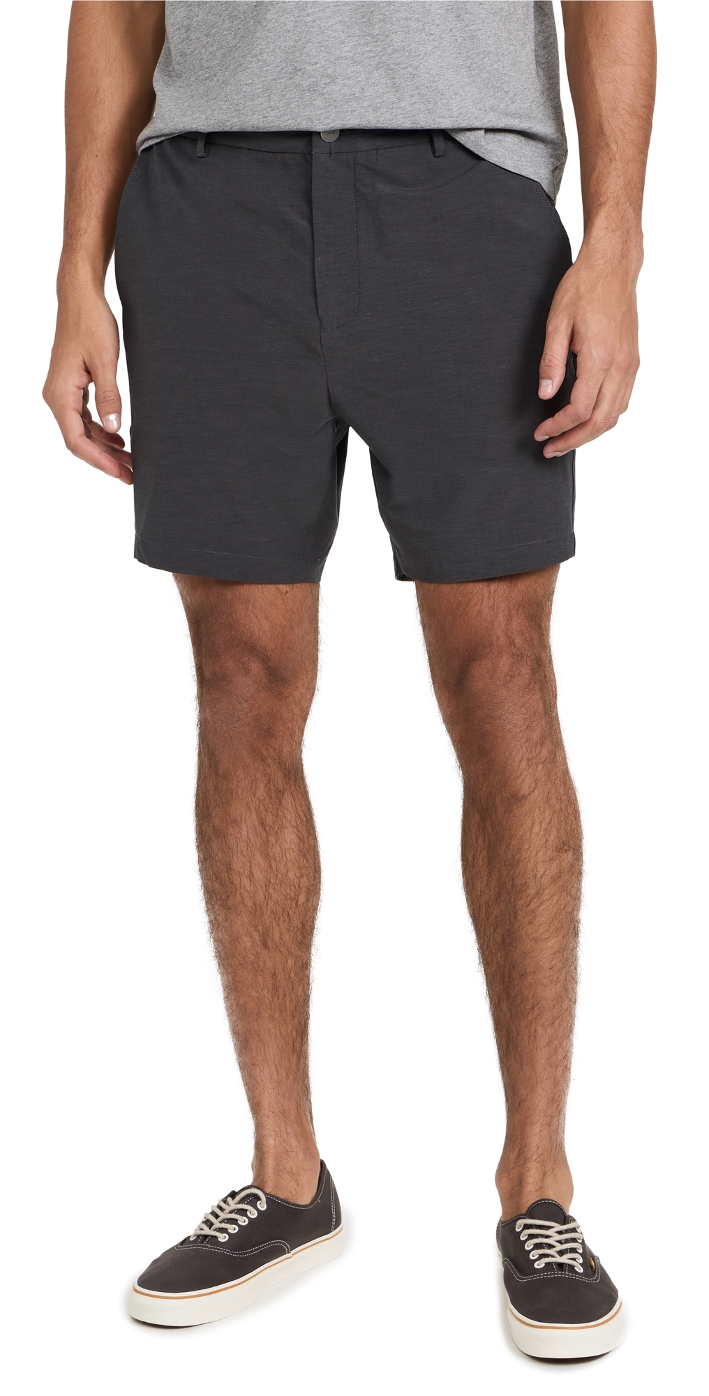Onia 4-way Stretch Versatility Shorts 7 Charcoal In Charcoal