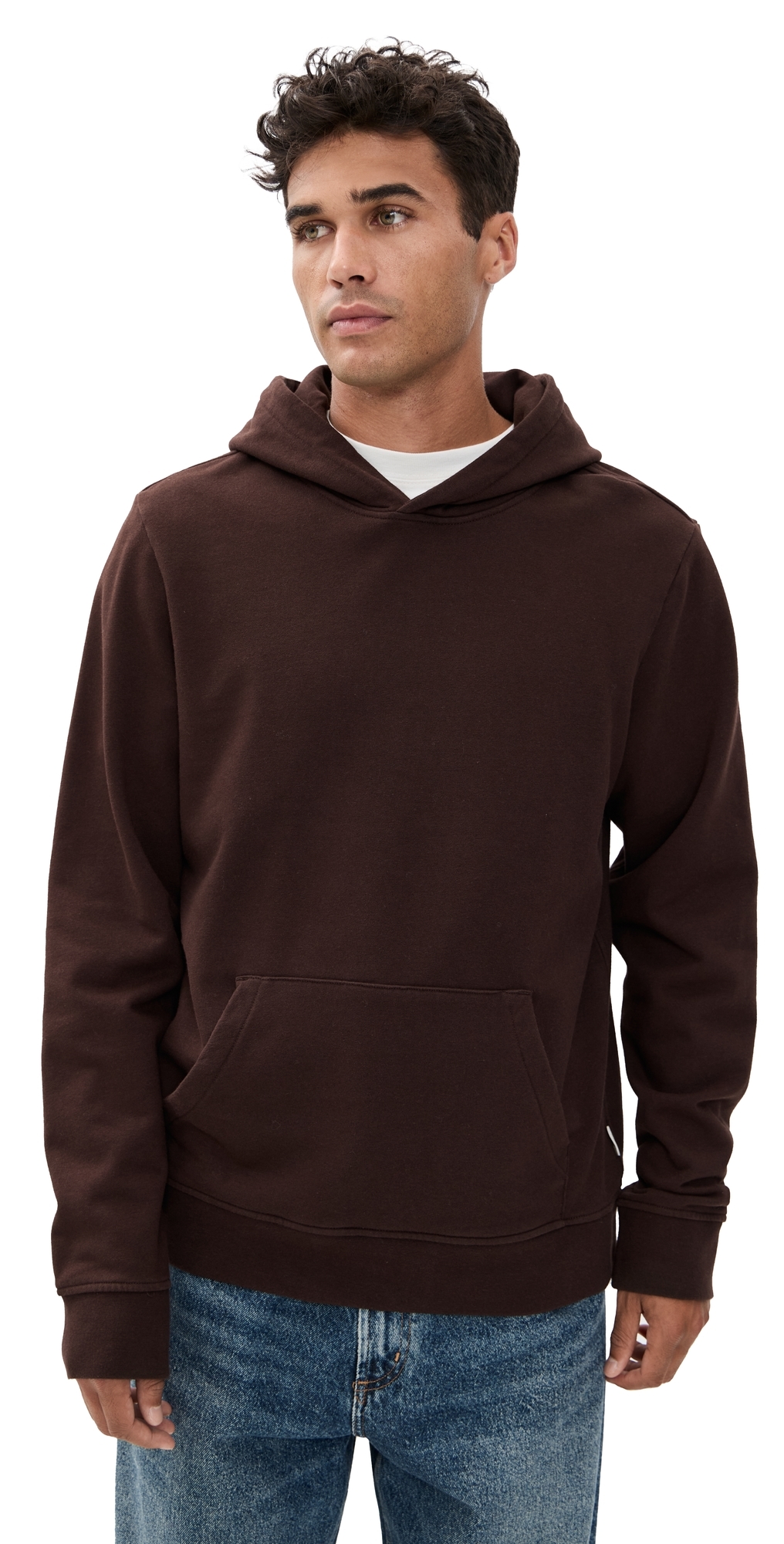 Onia Terry Pullover Hoodie Dark Java In Brown