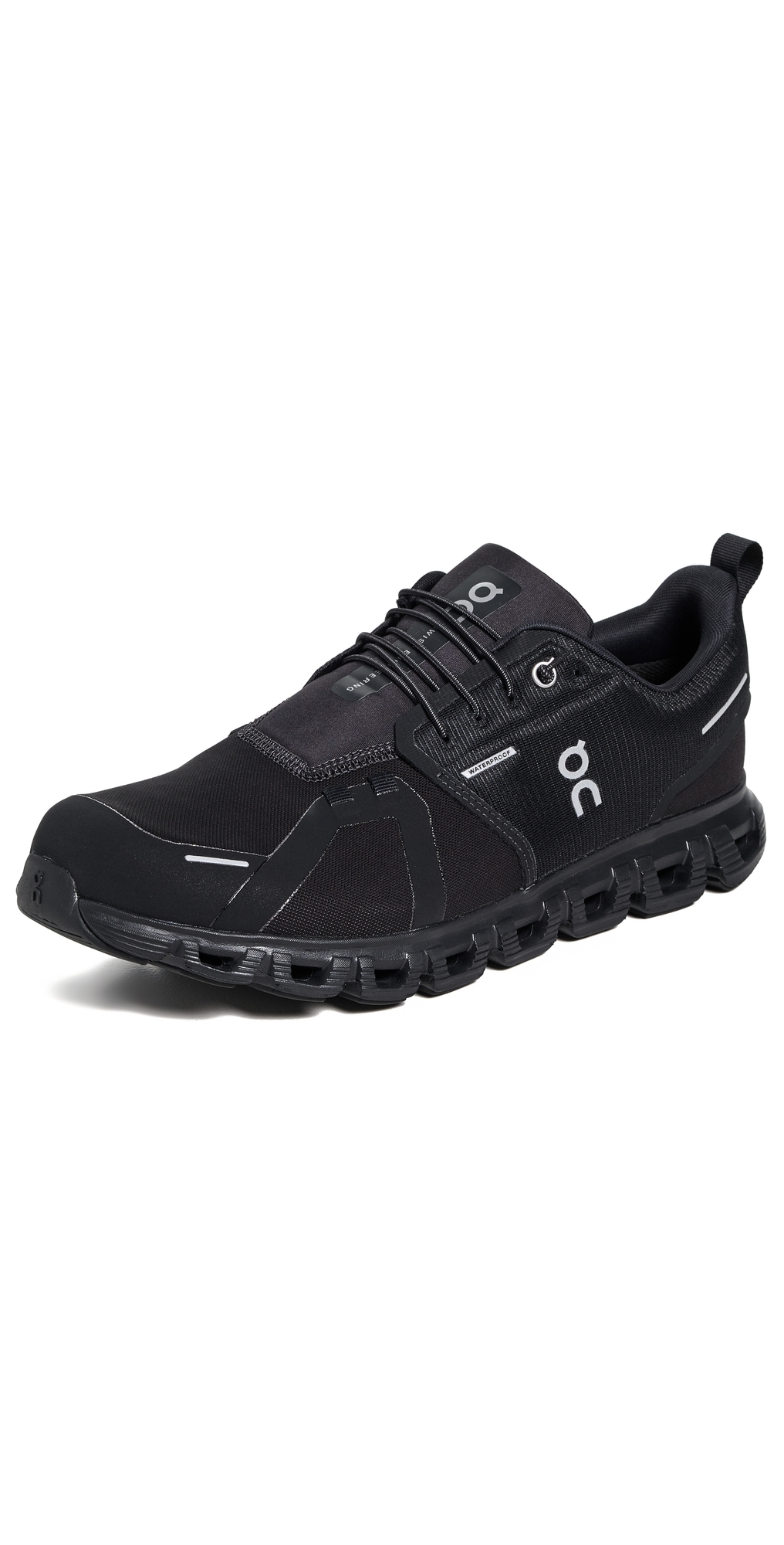 On Cloud 6 Wp Sneakers Black/black In Black/black