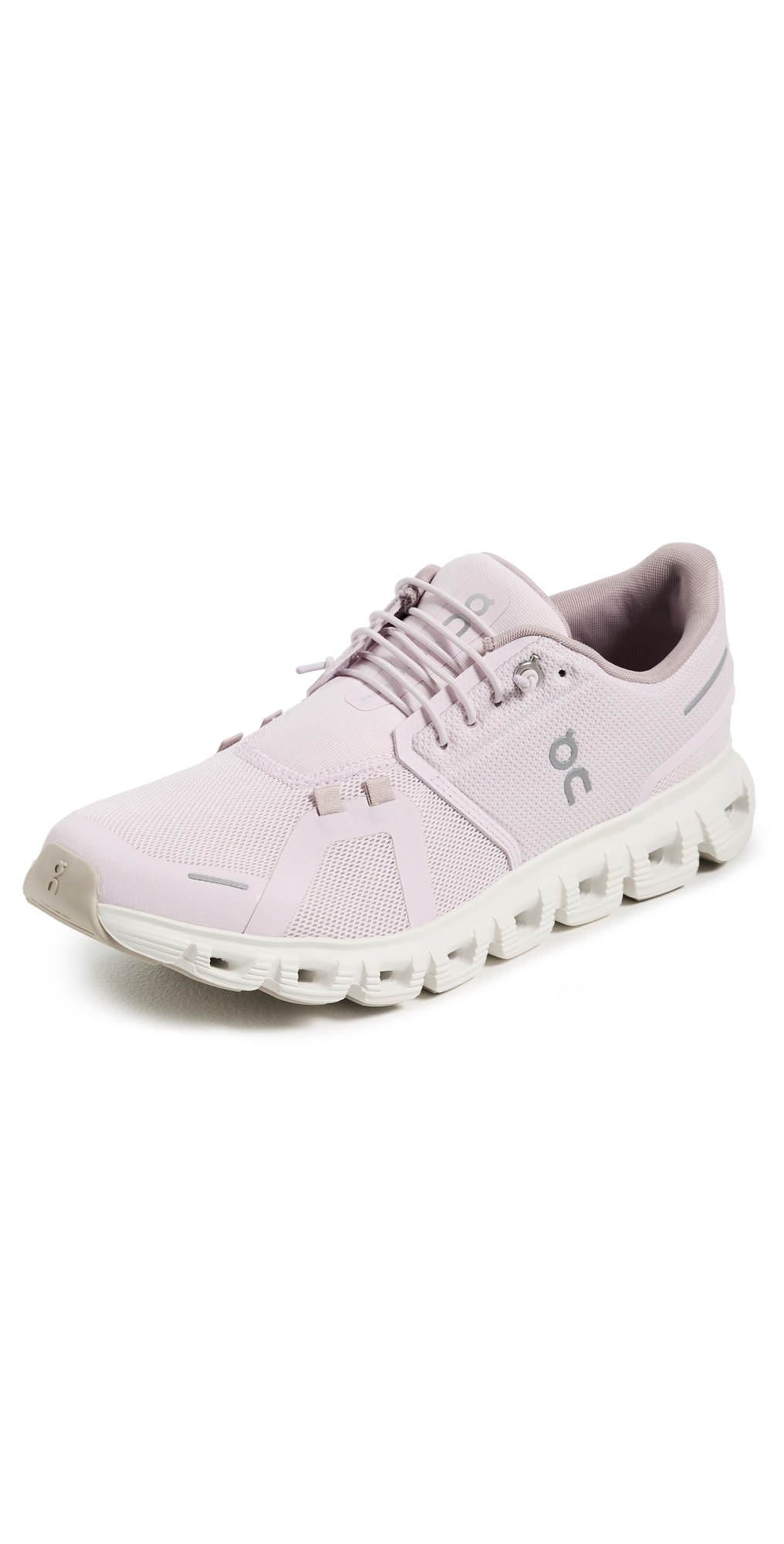 On Cloud 6 Panelled Mesh Sneakers In White