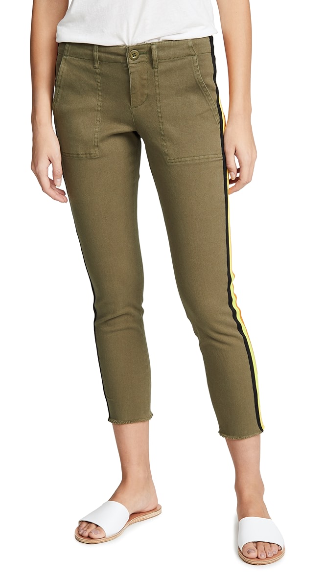 rainbow side stripe trousers