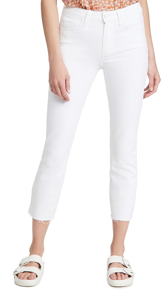 Paige cindy crop white clearance