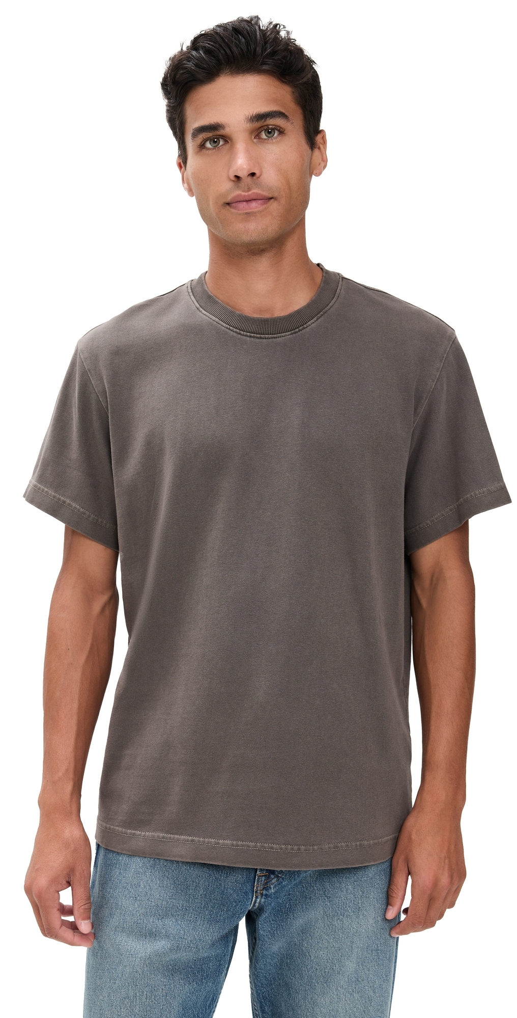 Paige Serano Boxy Tee - Vintage Deep Chocolate Vintage Deep Chocolate In Gray