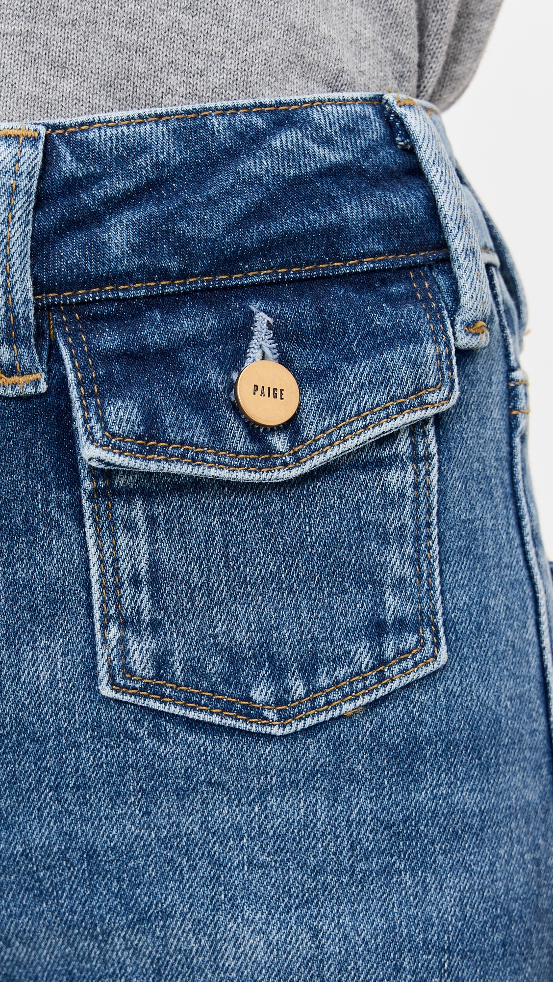 PAIGE Leenah Jeans with Mini Patch Pockets thumbnail