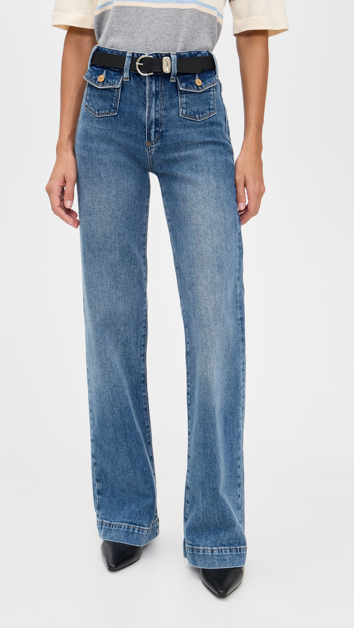 PAIGE Leenah Jeans with Mini Patch Pockets