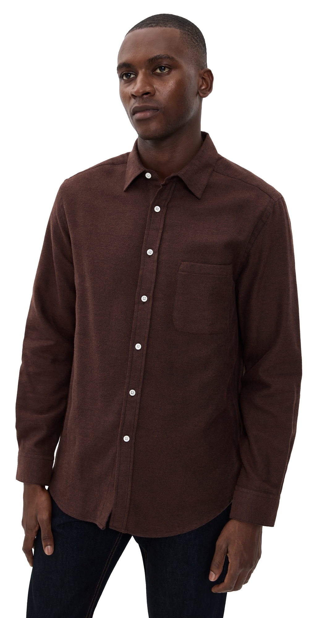 Portuguese Flannel Teca 2.0 Brushed Flannel Button Down Shirt Brown In Brown