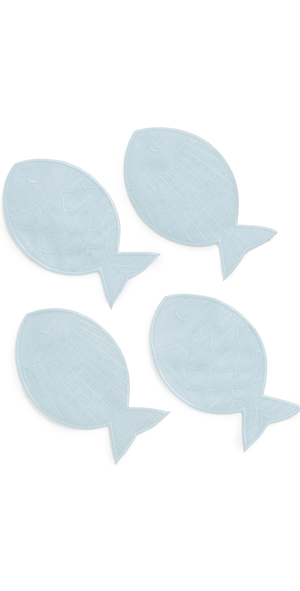 Piecework Puzzles Sardine Napkins Red In Red