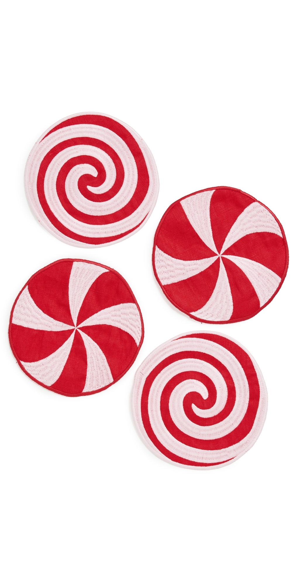 Piecework Puzzles Peppermint Napkins Green In Green