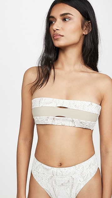 PQ Swim Colorblock Bandeau Bikini Top