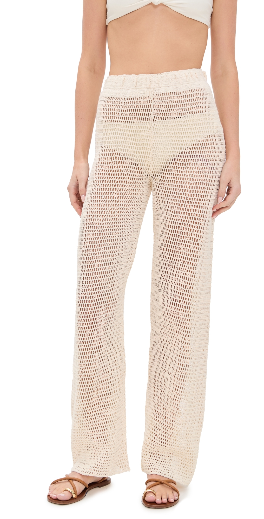 Pq Swim Eliza Pants Ivory In Ivory