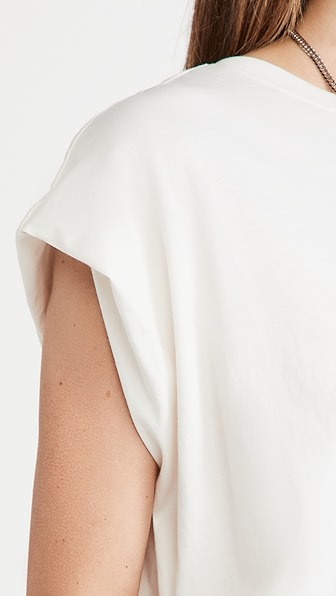 PISTOLA DENIM TRINA MUSCLE TEE WHITE SAND