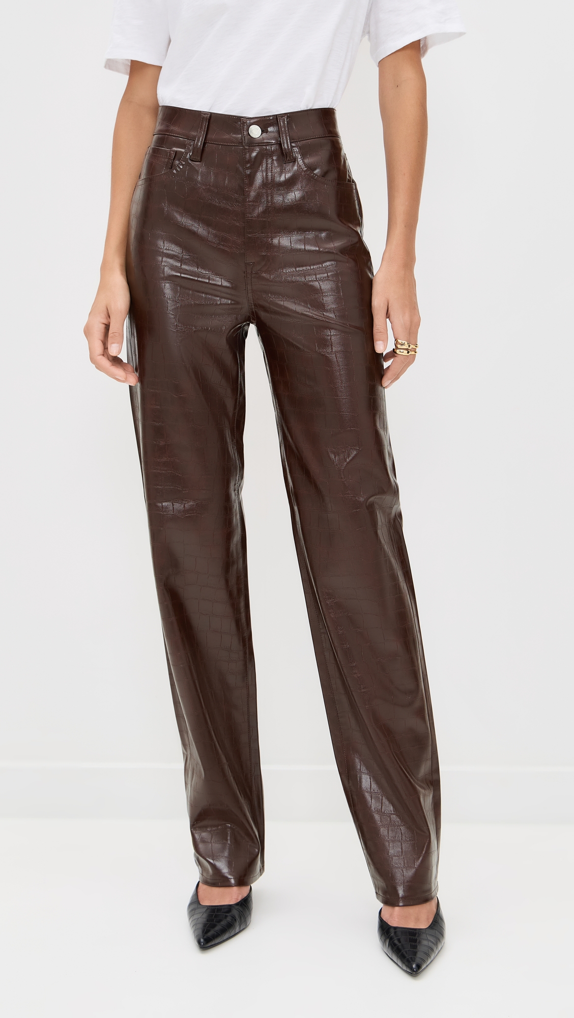 PISTOLA Cassie Faux Leather Pants
