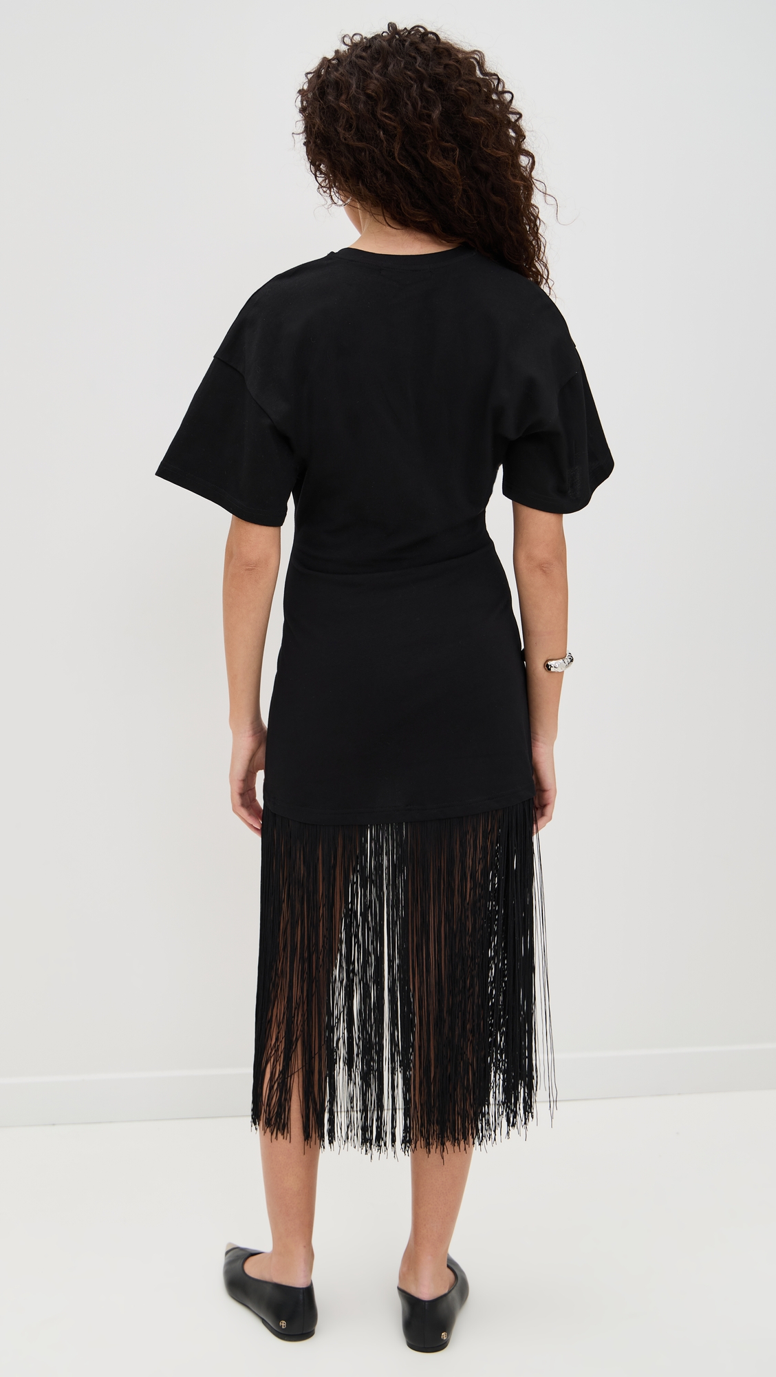 Pixie Market Fringe Cotton Tee Dress thumbnail