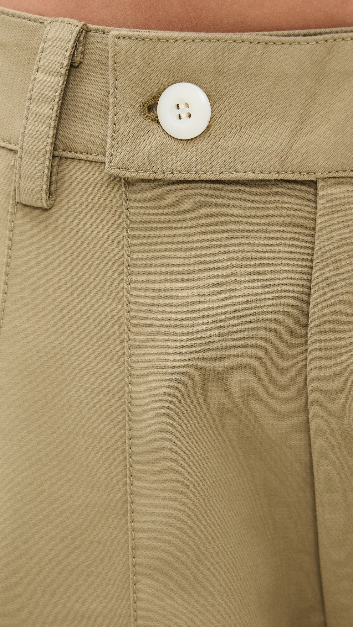 Pixie Market Baggy Khaki Button Pants