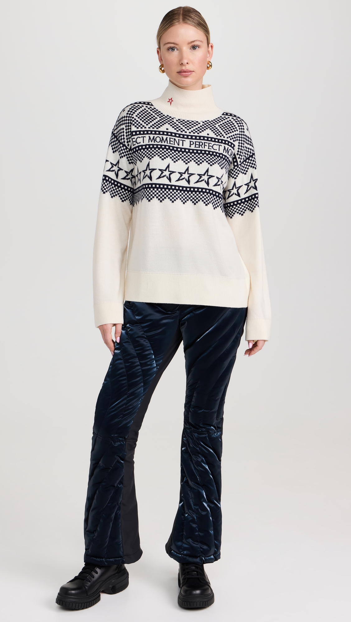 PERFECT MOMENT Holiday Roll Neck Pullover thumbnail