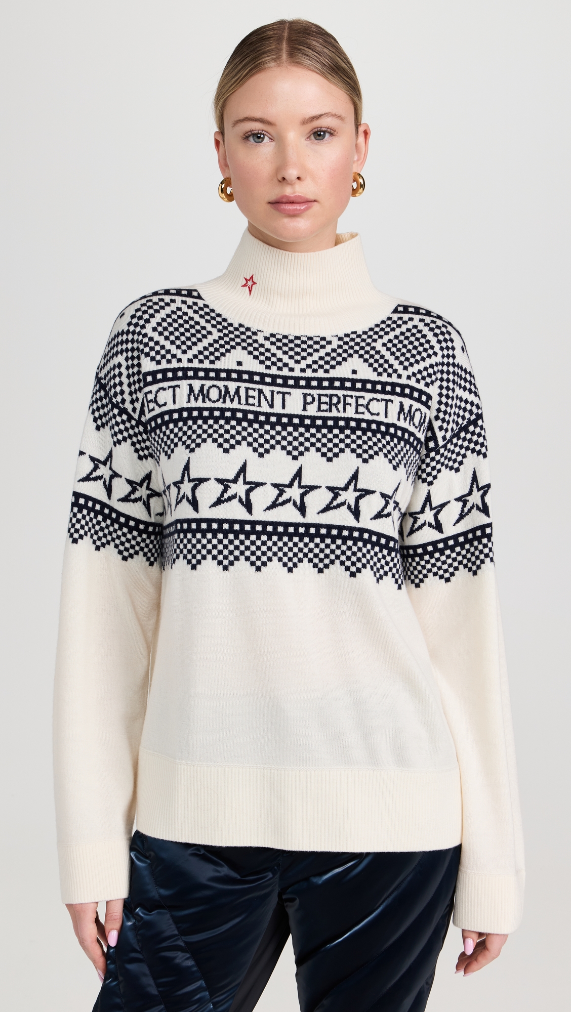 PERFECT MOMENT Holiday Roll Neck Pullover thumbnail