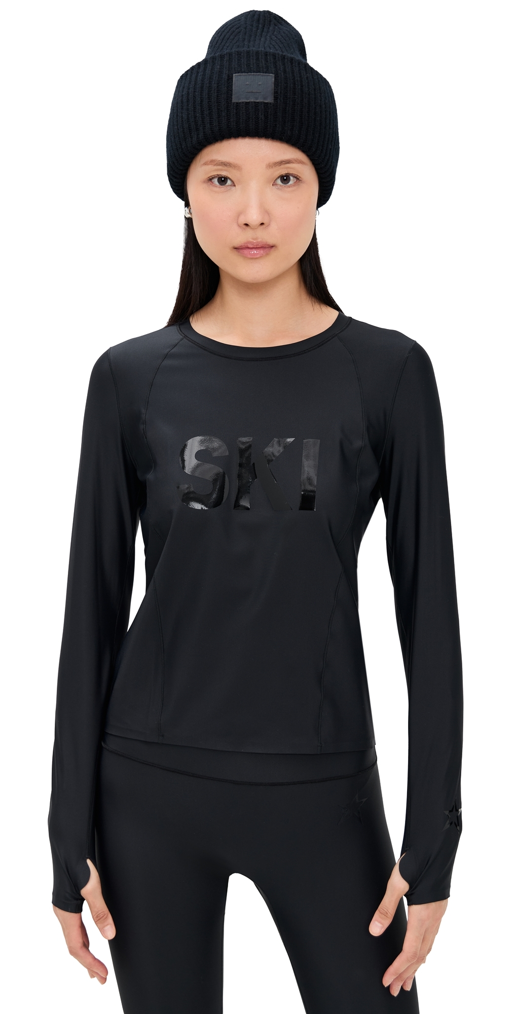 Perfect Moment Ski Crew Baselayer Top Black In Black