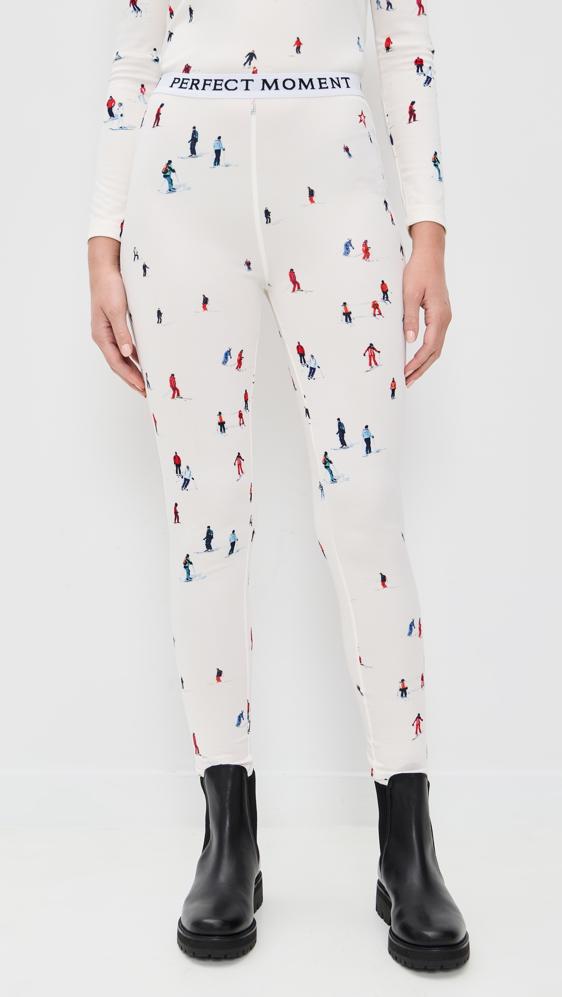 PERFECT MOMENT Printed Base Layer Leggings thumbnail