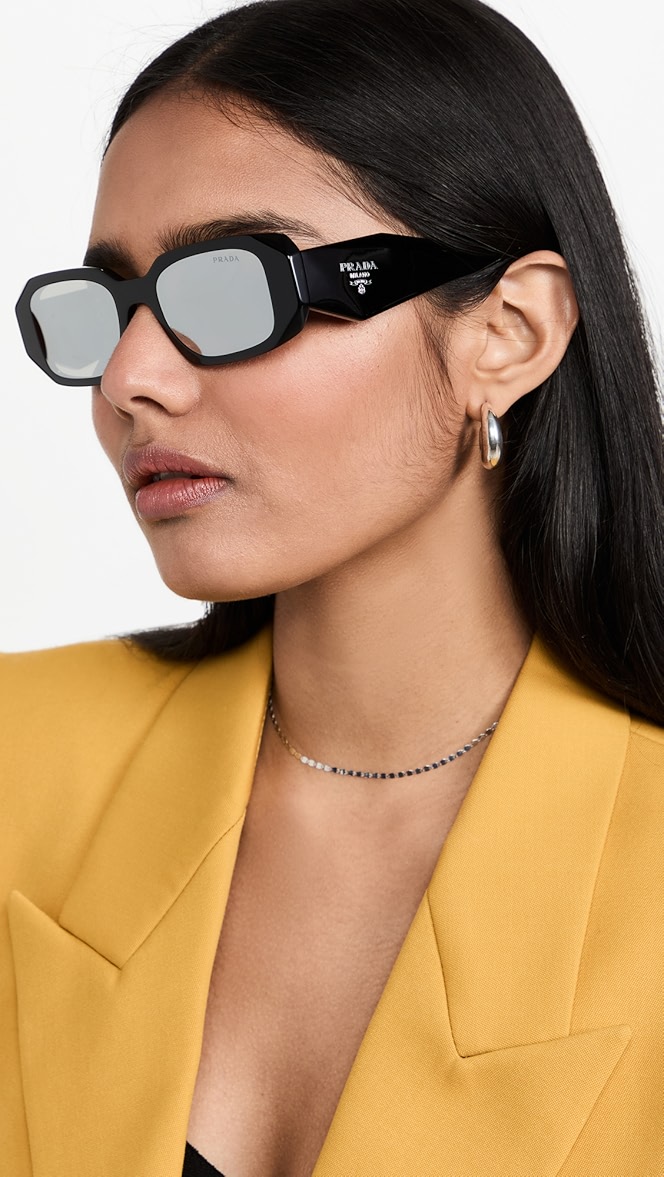 Prada rectangle sunglasses clearance
