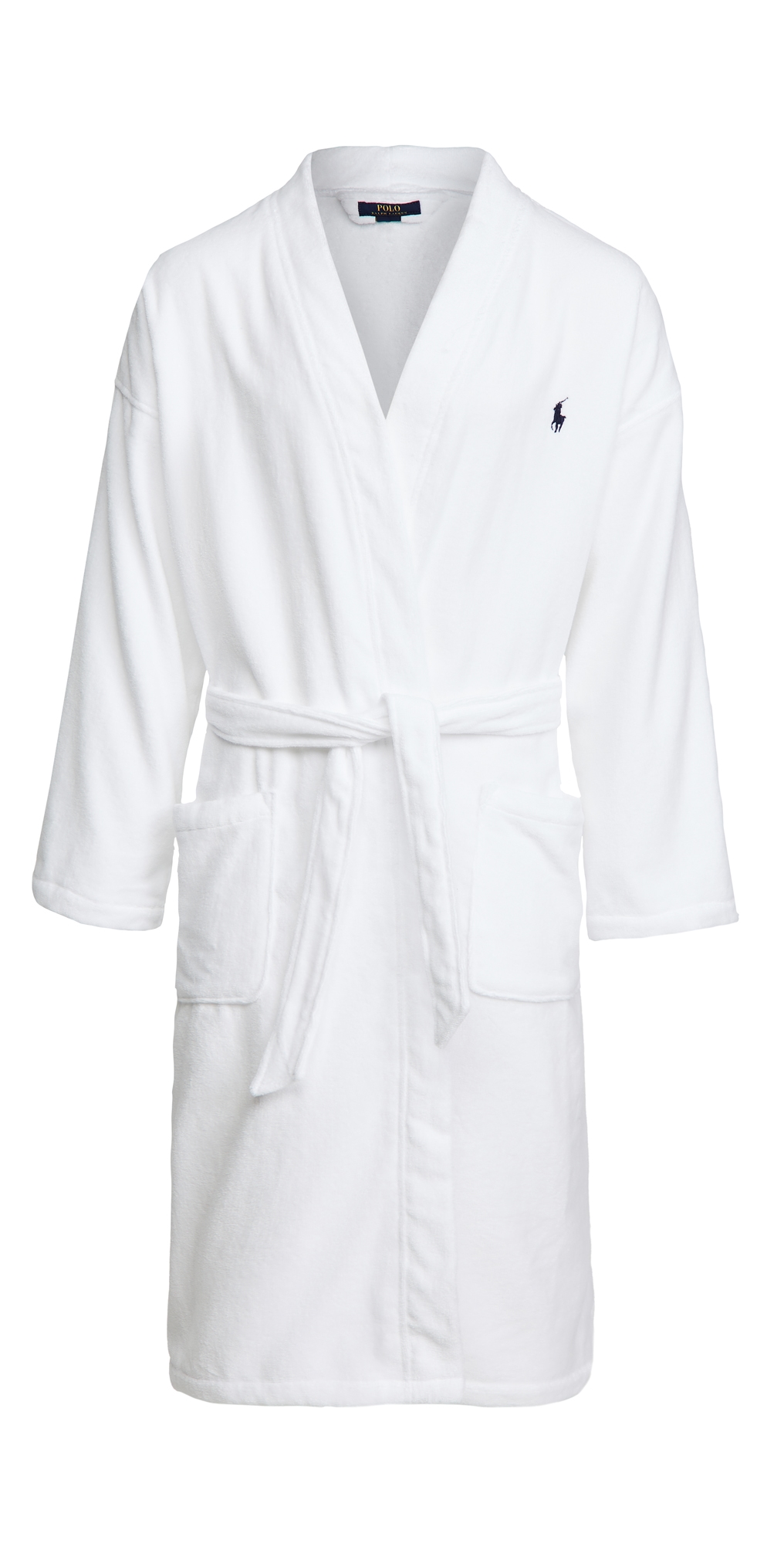 Polo Ralph Lauren Terry-lined Velvet Robe In White