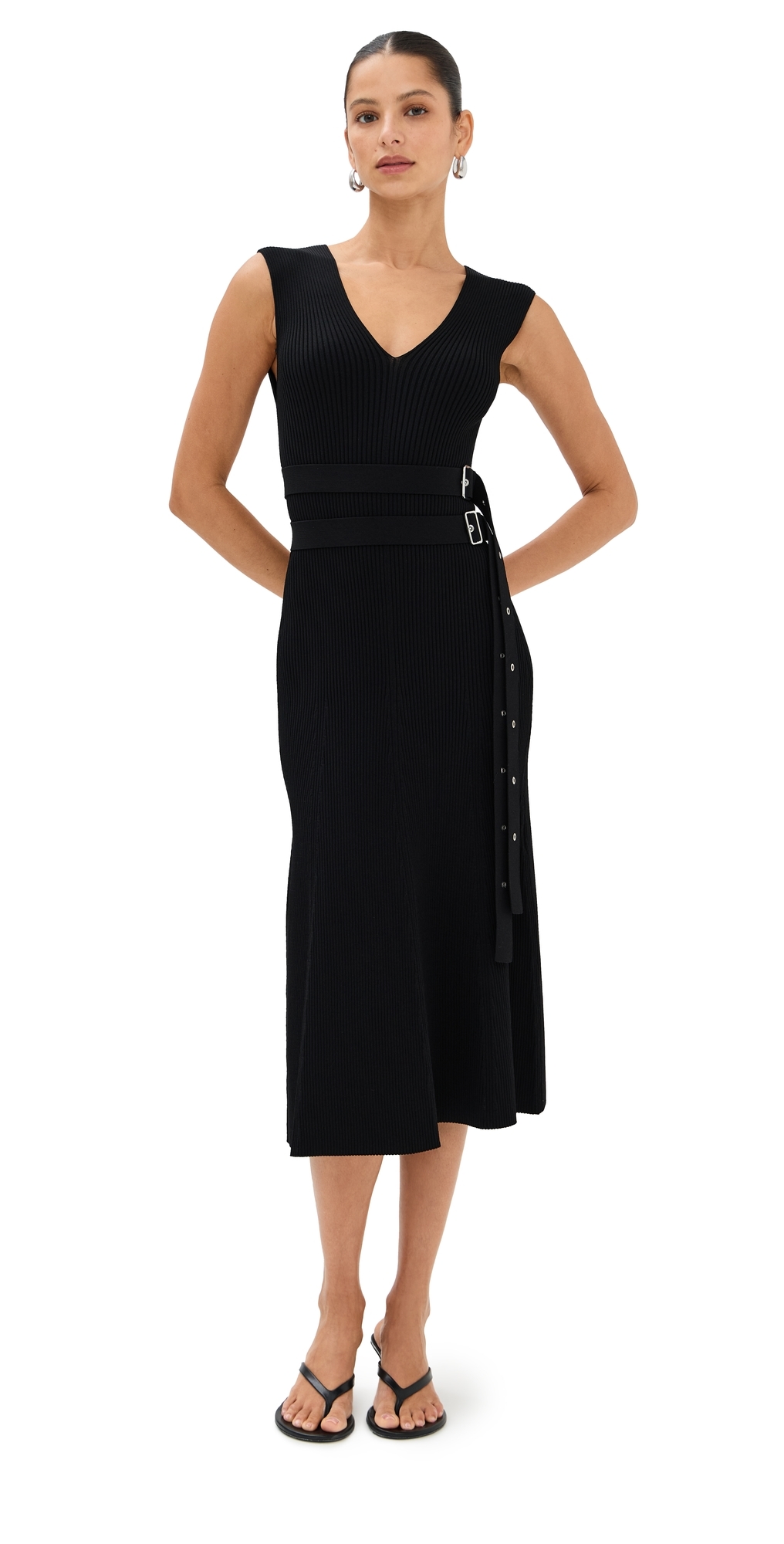 Proenza Schouler Madeline Dress Black In Black