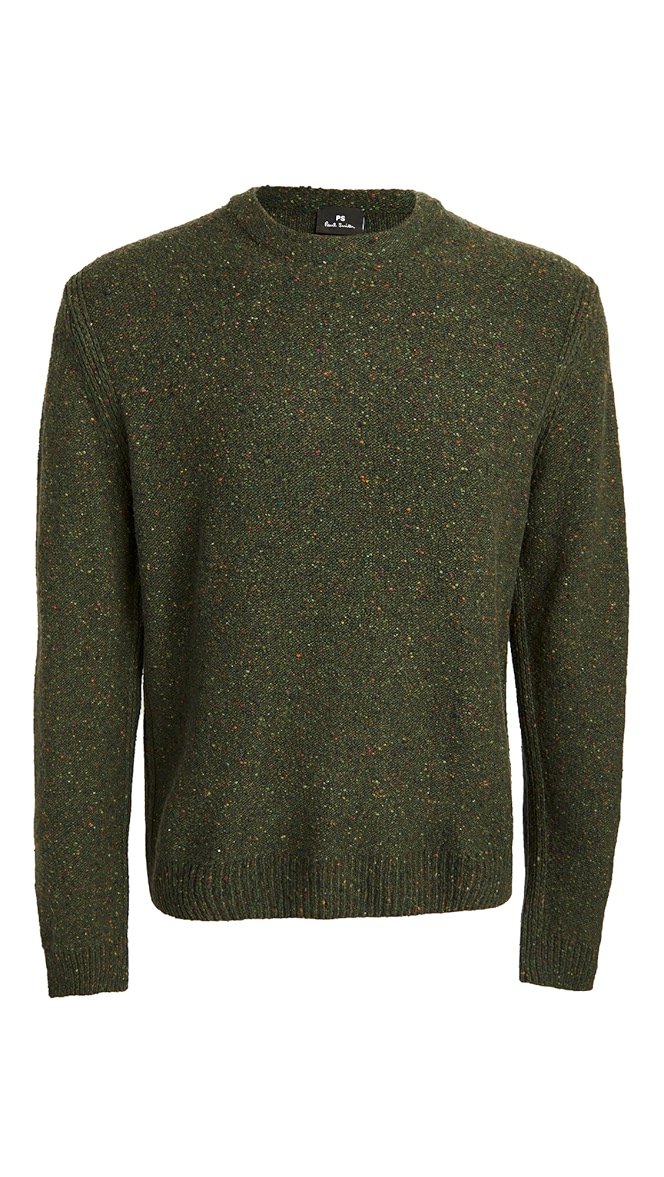 Donegal crew neck sweater clearance
