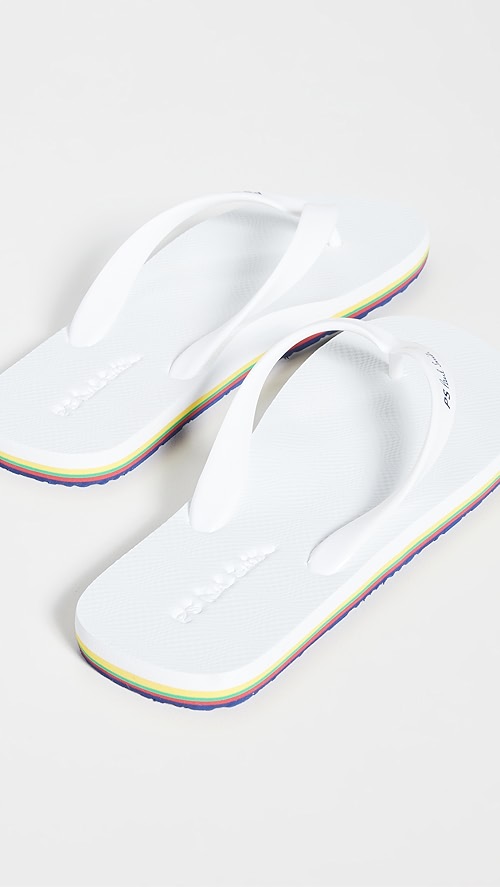 Paul smith flip flops white clearance