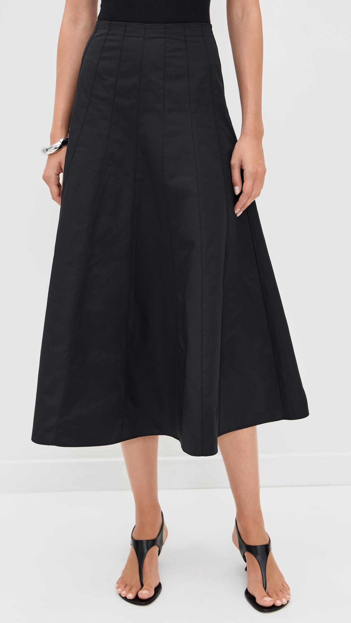 Proenza Schouler White Label Heidi Skirt In Tech Cotton